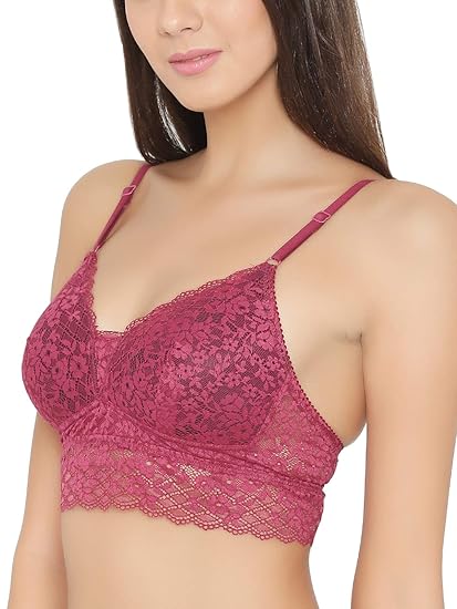 Clovia Women’s Sleek Polyamide Bralette – Light & Stylish Support
